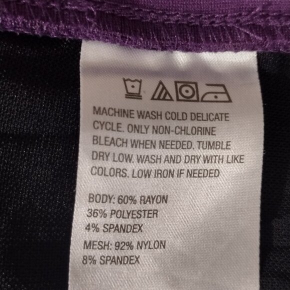 Iman: Wide Leg Pull-on Pants, Size 2XT, Purple - Picture 5 of 5